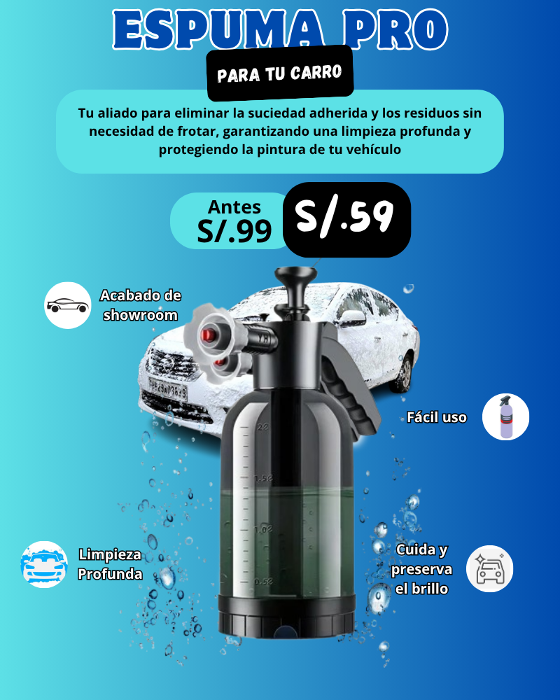 PULVERIZADOR DE ESPUMA PARA COCHE